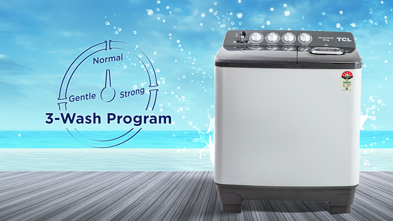 TCL 10.0 KG Semi Automatic Washing Machine TCL India